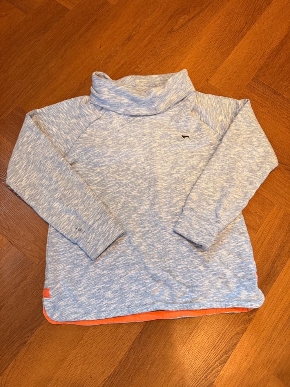 The Black Dog Long Sleeve Pullover Blue Space Dye Lightweight Sweatshirt
